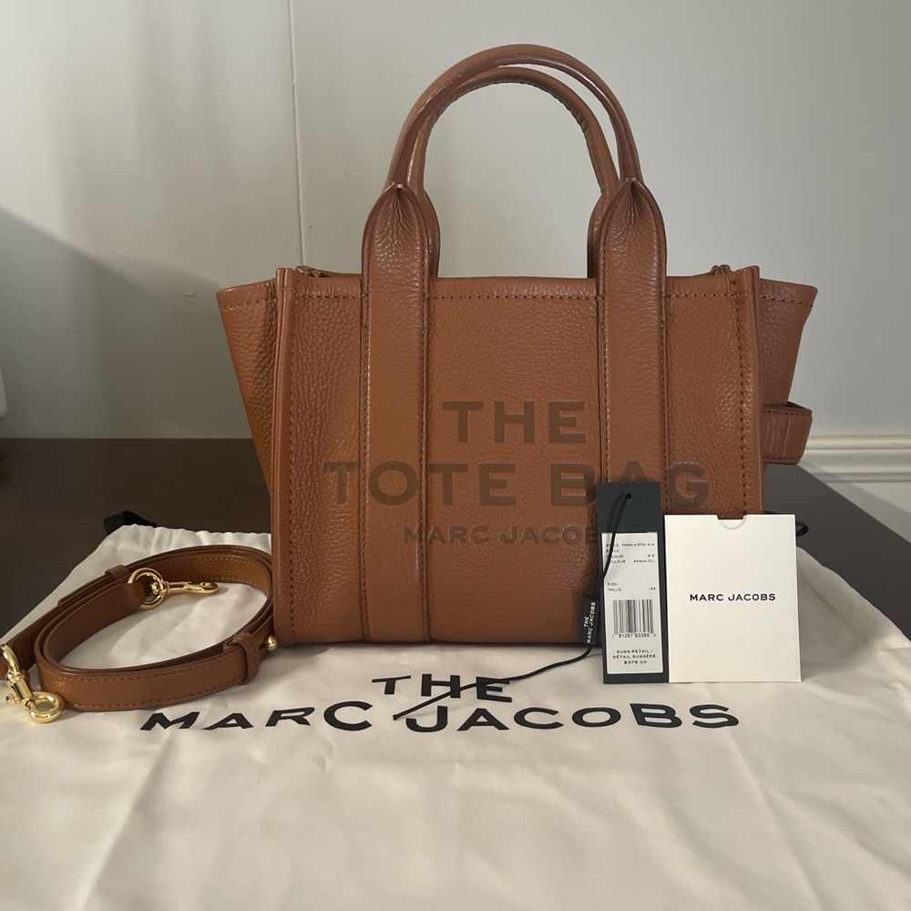 Marc Jacobs Tan Leather Tote Bag